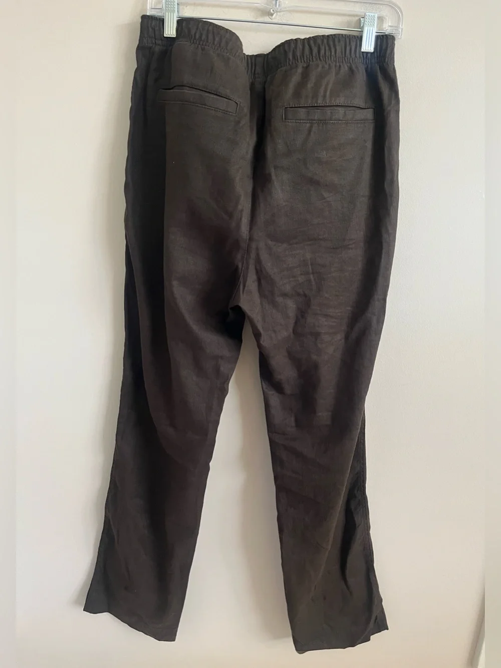 NWOT-Banana Republic Brown Linen-Blend Pant, Medium